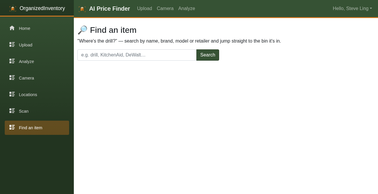 Find an item